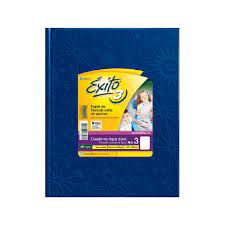 CUADERNO EXITO N°3   4-8 hojas RAYADO AZUL //